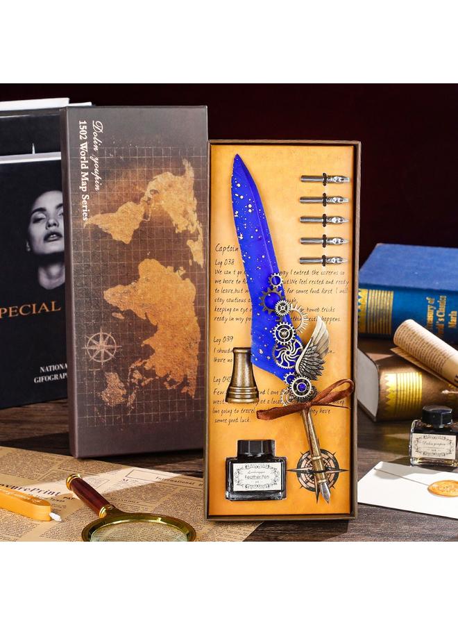 Bluejw Retro European-style Password Notebook Gift Box Hand Account Suit With Lock Hand Account Book For Boys And Girls Cute Cartoon Girls - Image 1