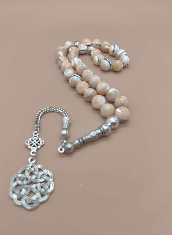 General 33 Natural Mother Of Pearl Prayer Beads/Tasbih/10cm  - Image 5