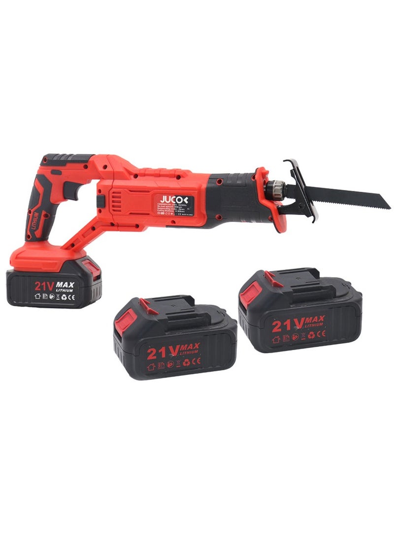 Reciprocating Saw 21 Volt Battery Used For Cutting Metal, Plastic - Image 2