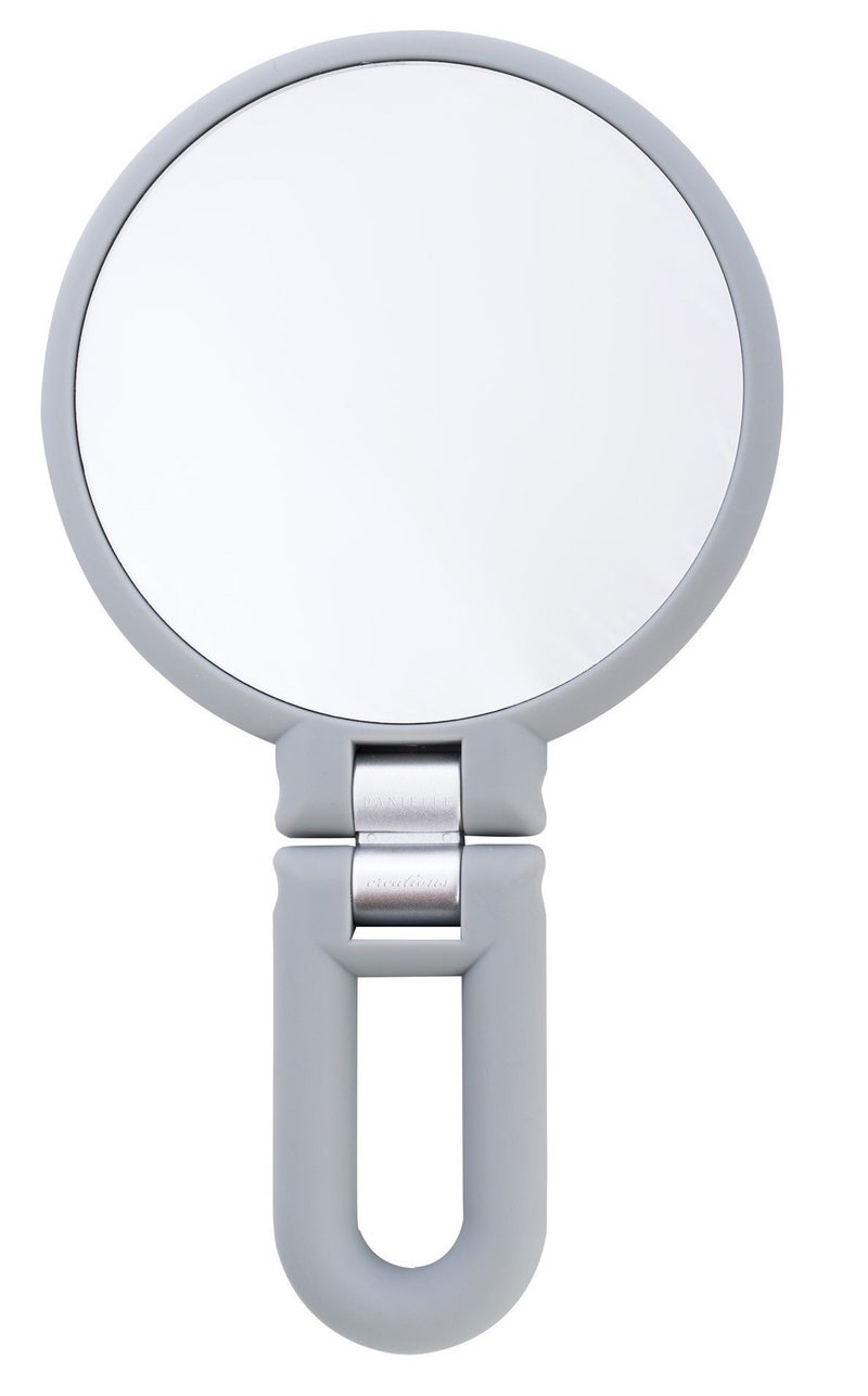 Danielle Magnification Folding Makeup Mirror  Grey  15X - Image 1