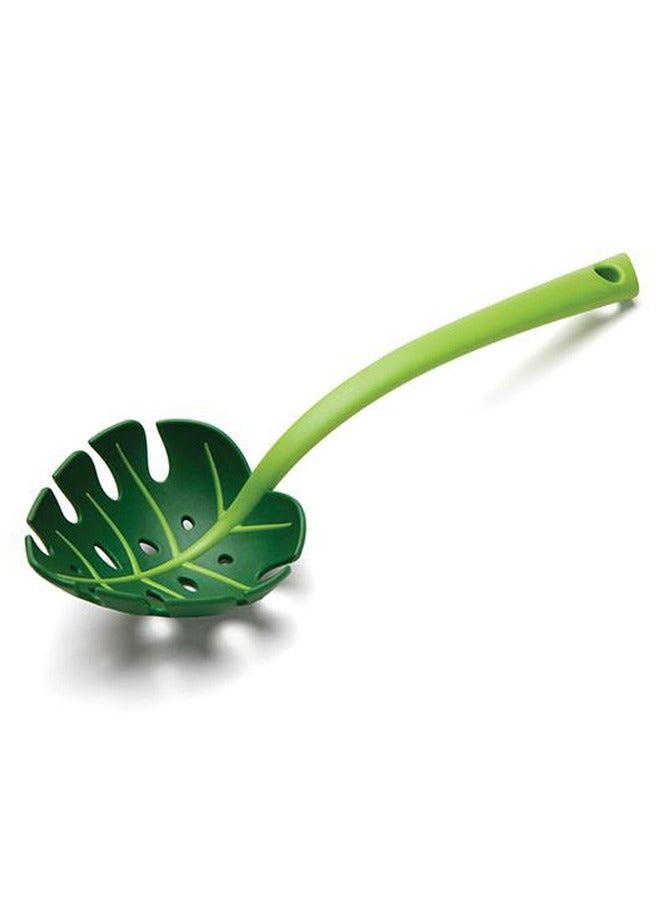Aura Finesse JungleSpoon Creative Monstera-shaped Food Strainer, Spoon For Cooking, Cooking Strainer - Image 1