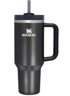 Stanley Quencher H2.0 FlowState 40 oz Vacuum Insulated Tumbler with Lid and Straw – Black