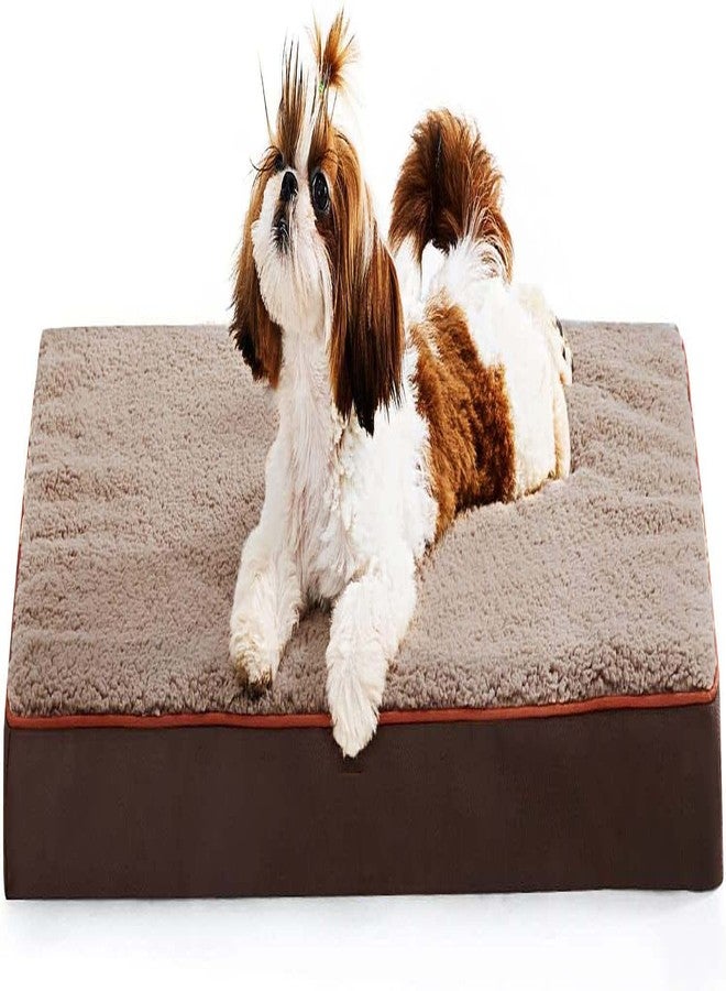 PAWSOME Foam Dog Bed for Small, Medium, Large and Extra Large Dogs/Cats -Crate Foam with Washable Bed - (Small, Brown) - Image 1