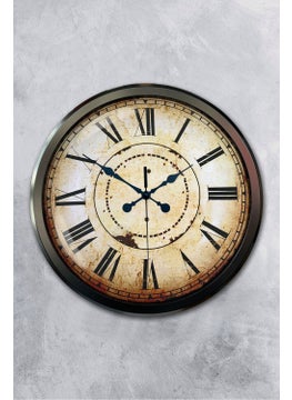 Platin Saat Platinum Clock 52 cm Black Metal Antique Wall Clock  - Image 1