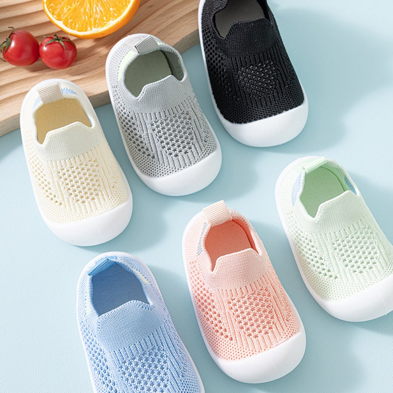 Baby Toddler Shoes Soft Sole Fly-Woven Non-Slip Breathable Socks Indoor And Outdoor Baby Floor Mesh Shoes - Image 2