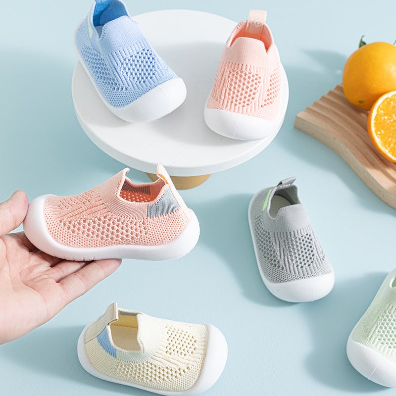 Baby Toddler Shoes Soft Sole Fly-Woven Non-Slip Breathable Socks Indoor And Outdoor Baby Floor Mesh Shoes - Image 3