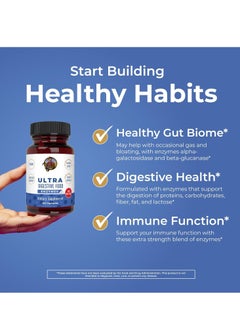 BIYODE Ultra Digestive Enzymes Capsules | Up to 2 Month Supply | Supplement for Gut Health Support | Digestion & Immune Support with Amylase | Lipase & Lactase | Vegan | 60 Count  - Image 2
