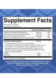 BIYODE Ultra Digestive Enzymes Capsules | Up to 2 Month Supply | Supplement for Gut Health Support | Digestion & Immune Support with Amylase | Lipase & Lactase | Vegan | 60 Count  - Image 3