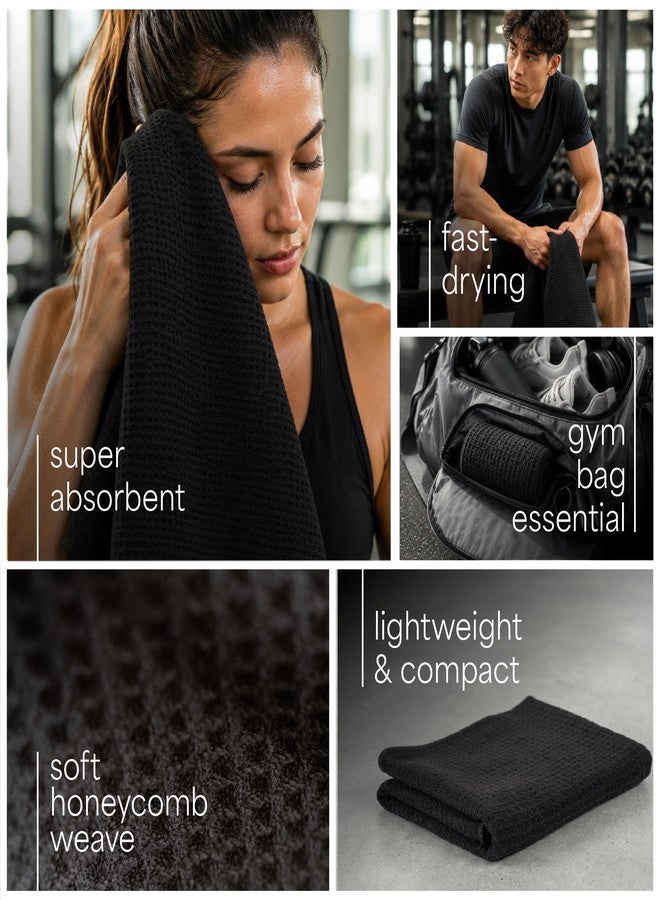 S&T INC. Microfiber Gym Towels, Yoga Towel for Home and Gym Bag, 16 Inch x 27 Inch, 6 Pack - Image 2