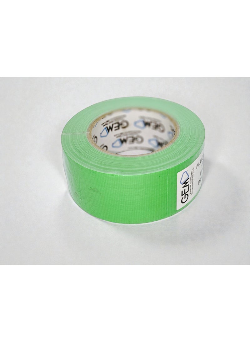 جم شريط جيم فلوري أخضر 50 مم × 25 م – شريط تحديد عالي الوضوح، لاصق قوي، موديل 702F-50F أخضر - Image 2