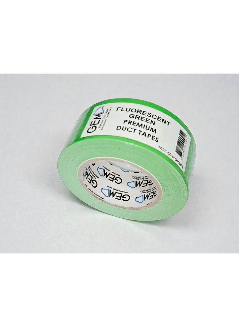 جم شريط جيم فلوري أخضر 50 مم × 25 م – شريط تحديد عالي الوضوح، لاصق قوي، موديل 702F-50F أخضر - Image 3