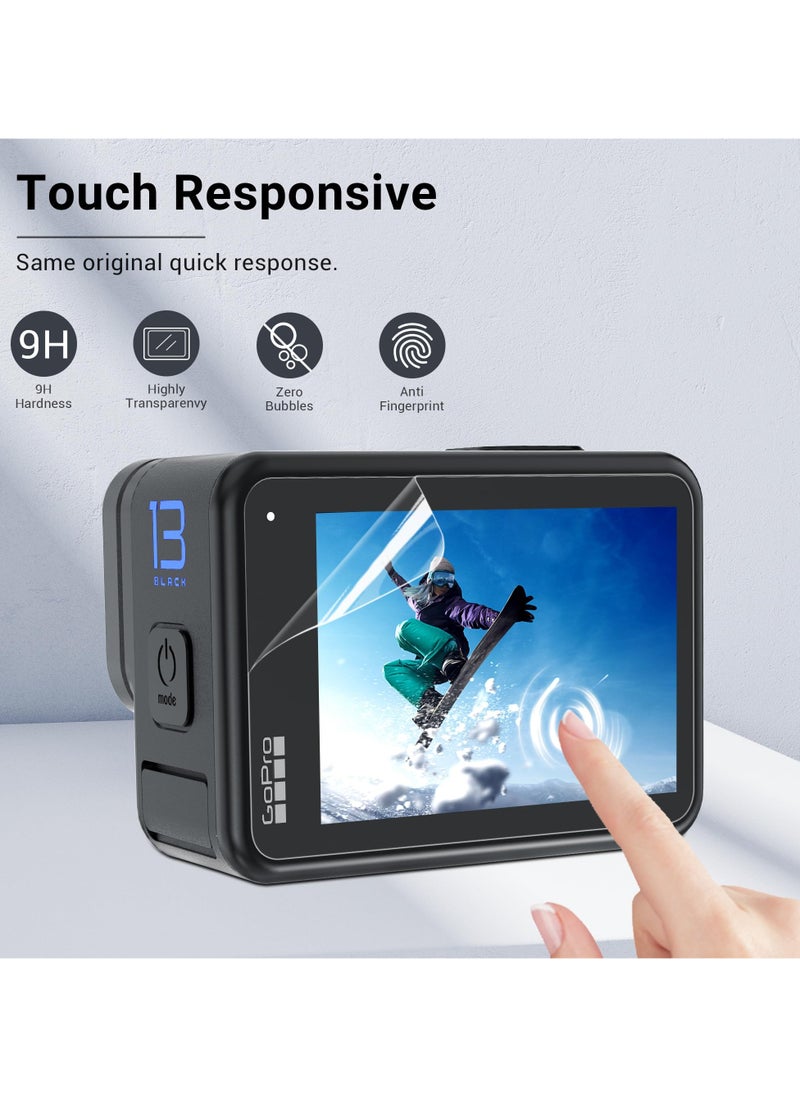 Generic - 6pcs Screen Protector for GoPro Hero 13 Black Ultra Clear Tempered Glass Screen Protector Designed for GoPro Hero 13 Accessories Media Mod Friendly Bubble Free Anti-Scratch - Image 1