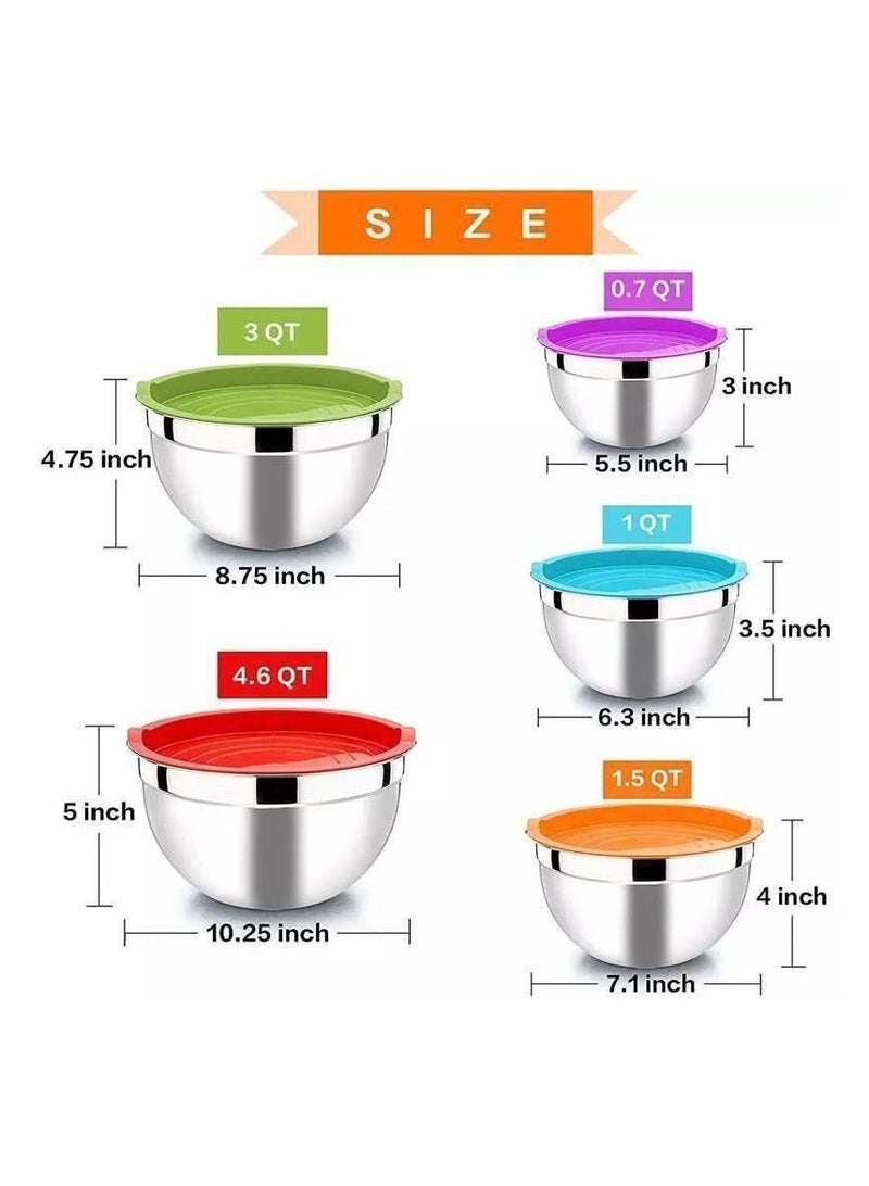 طقم بوله وعجان جامبو 5قطع طقم تلاجه 5قطع استانليس مستورد - Image 5