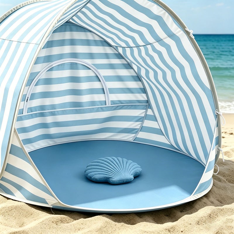 Three-Second Quick Open Automatic Beach Tent for Outdoor Camping, Sun Protection, UV Protection, Portable, Thickened,  Waterproof - Image 1