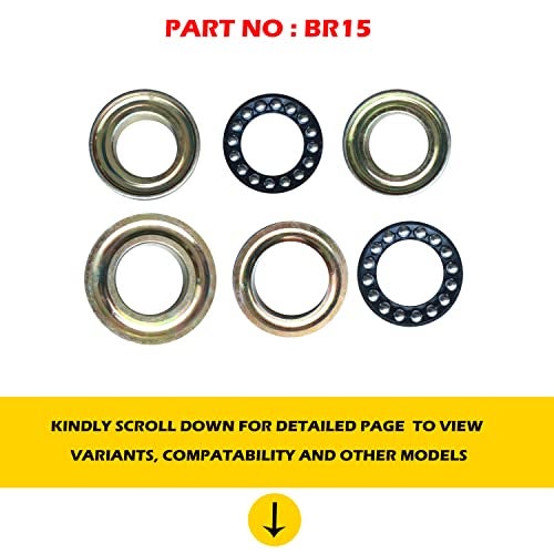 Nikavi BR15 Motorcycle Stainless Steel Fork Ball Racer Set with Balls Compatible for Bullet (O/M & N/M) - Image 3