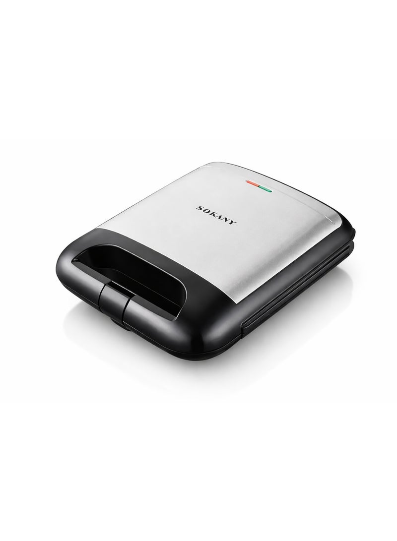 sokany Electric Grill Maker 1200W – Non-Stick Grill & Panini Press with Double Side Heating, Adjustable Temperature Control, Easy-to-Clean Contact Grill for Sandwiches, Meat & Snacks - Image 3