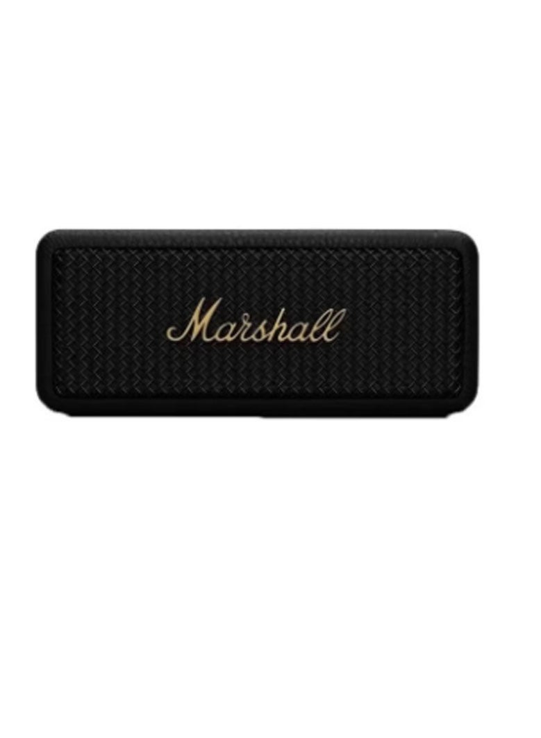 Marshall Emberton II Portable Bluetooth Speaker - Black and Brass - Image 1