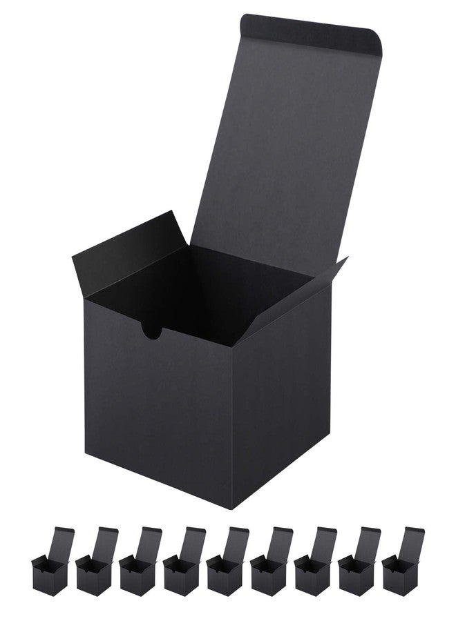JINMING 10 Gift Boxes 6x6x4 Inches, Matte Black Gift Boxes Bulks for Mother's Day, Father's Day, Party, Birthday, Groomsman Proposal Boxes for Light Gifts - Image 1
