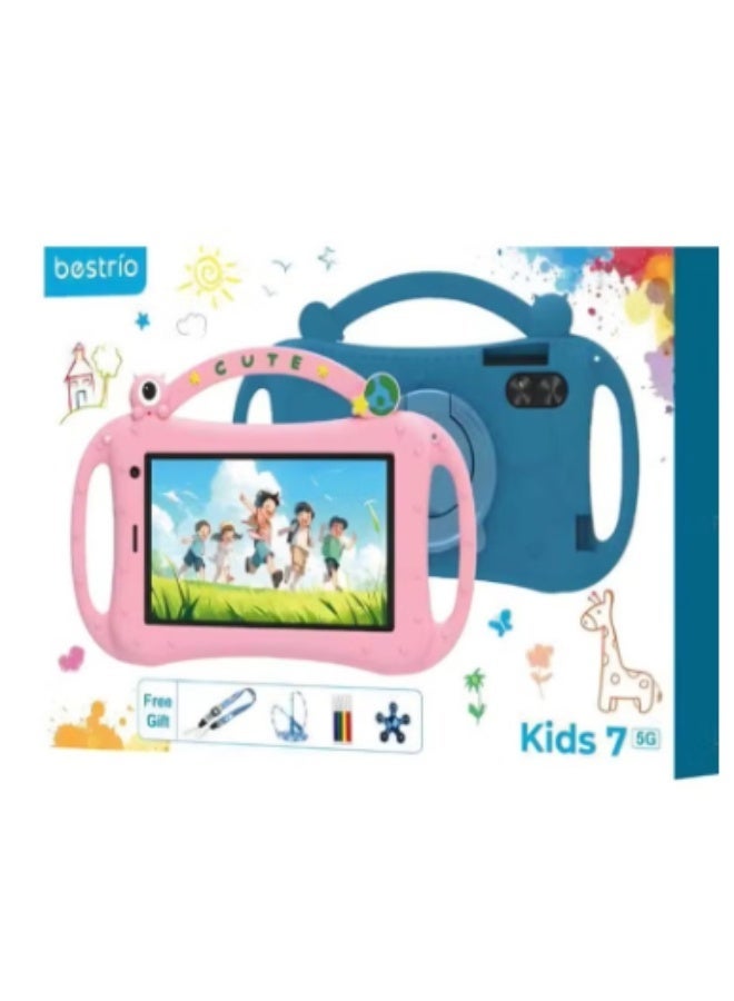 BESTRIO Kids 7” 5G Tablet for Children – 7 Inch Display, Android 13, Octa Core Processor, 8GB RAM, 512GB ROM, Dual Camera, 5G Connectivity, Parental Controls, Free Gifts Included - Image 2