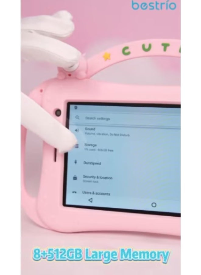 BESTRIO Kids 7” 5G Tablet for Children – 7 Inch Display, Android 13, Octa Core Processor, 8GB RAM, 512GB ROM, Dual Camera, 5G Connectivity, Parental Controls, Free Gifts Included - Image 5