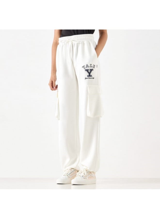 SP Characters Yale University Embroidered Cargo Joggers with Drawstring Closure  - Image 4