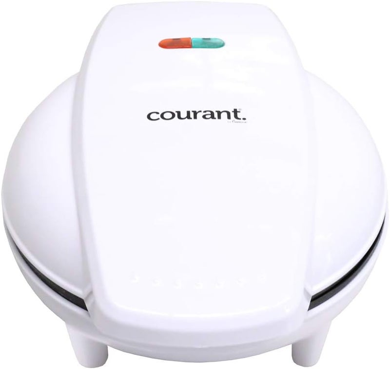 COURANT Mini Donut Maker Machine for Holiday, Kid-Friendly, Breakfast or Snack, Desserts & More with Non-stick Surface, Makes 7 Doughnuts, White - Image 2