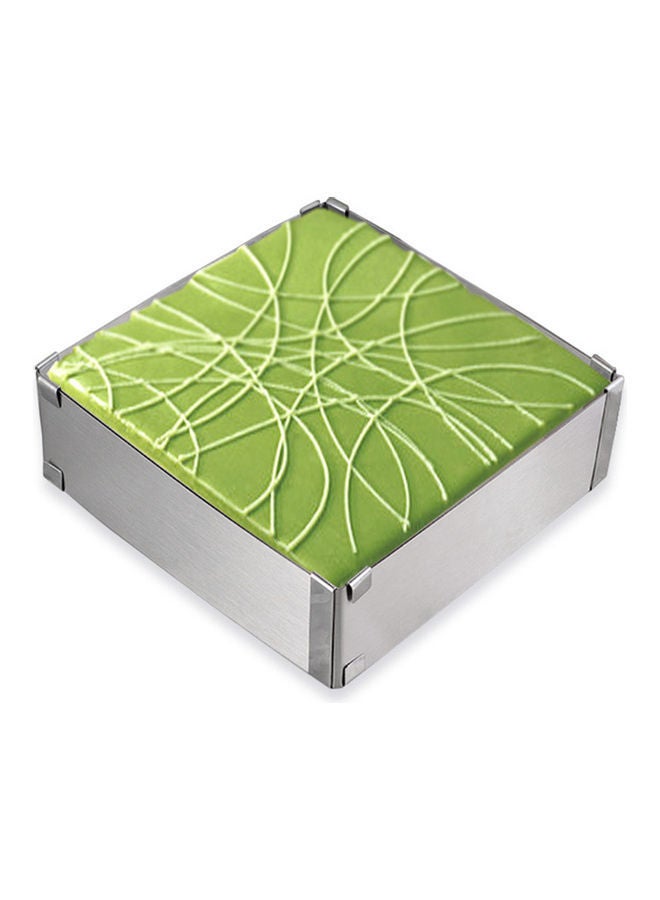 NIBEMINENT Stainless Steel Adjustable Cake Ring Silver 5.00 x 10.00 0.136cm - Image 2