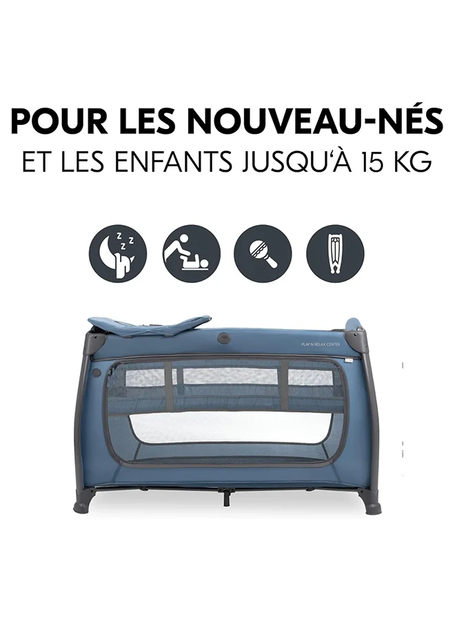 hauck Hauck Play N Relax Center Travel Cot Dark Blue