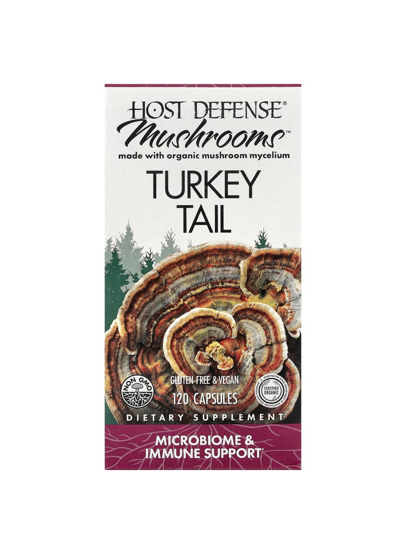 Mushrooms™, Turkey Tail, 120 Capsules (0.5 g per Capsule)