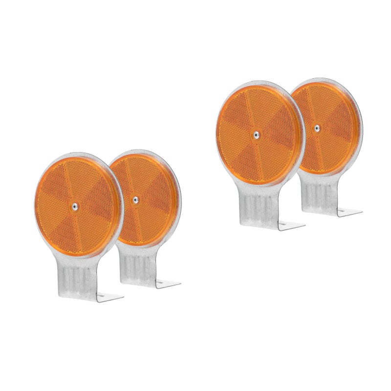 4 pcs Reflective Road Markers For Driveway Safety Heavy Duty Reflectors For Highway And Driveways - Image 1