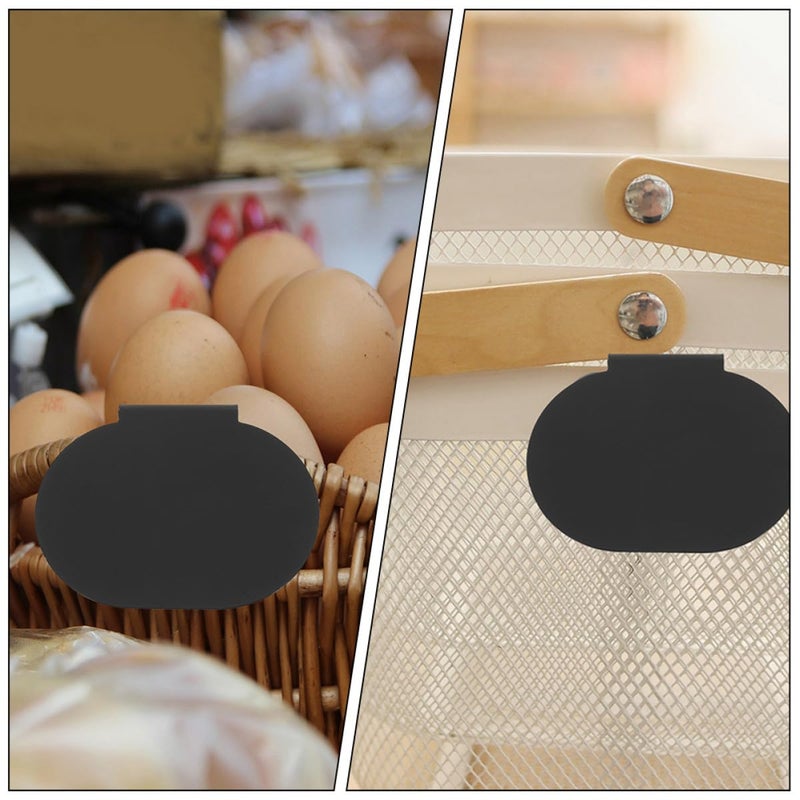 Erasable Chalkboard Label Clips 12 Pack Pantry Organization Storage Bins Retail Shelves - Image 5