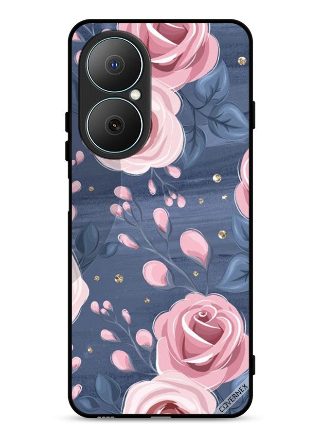 Covernex Huawei Nova Y73 Protective Case Cover Roses & Leaves Pattern