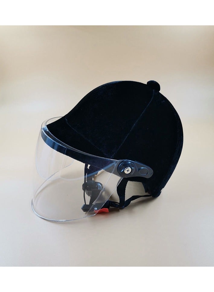 CORSA New Velvet Cloth UV Protective Mirror Riding Outdoor Protective Helmet 