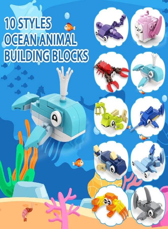Celltestria 20pcs Prefilled with Easters Eggs Building Blocks, Marine Animals Building Gifts Toys for Kids Easters Basket Stuffers for Boy Girl School Classroom Prizes Hunt Supplies Party Favors - Image 3