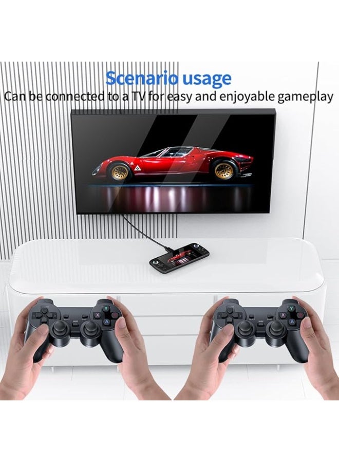 Portable Retro Gaming Console, Large 7-Inch IPS Display, Open Source Handheld Player with Double Joysticks, 128GB Storage and 30,000+ Classic Games (Gray). - Image 4