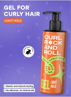 CURL ROCK AND ROLL Curl Rock and Roll Hair Styling Gel - Moisturizes and Nourishes - Paraben-Free & Sulfate-Free - Light Hold, 300 ml  - Image 2