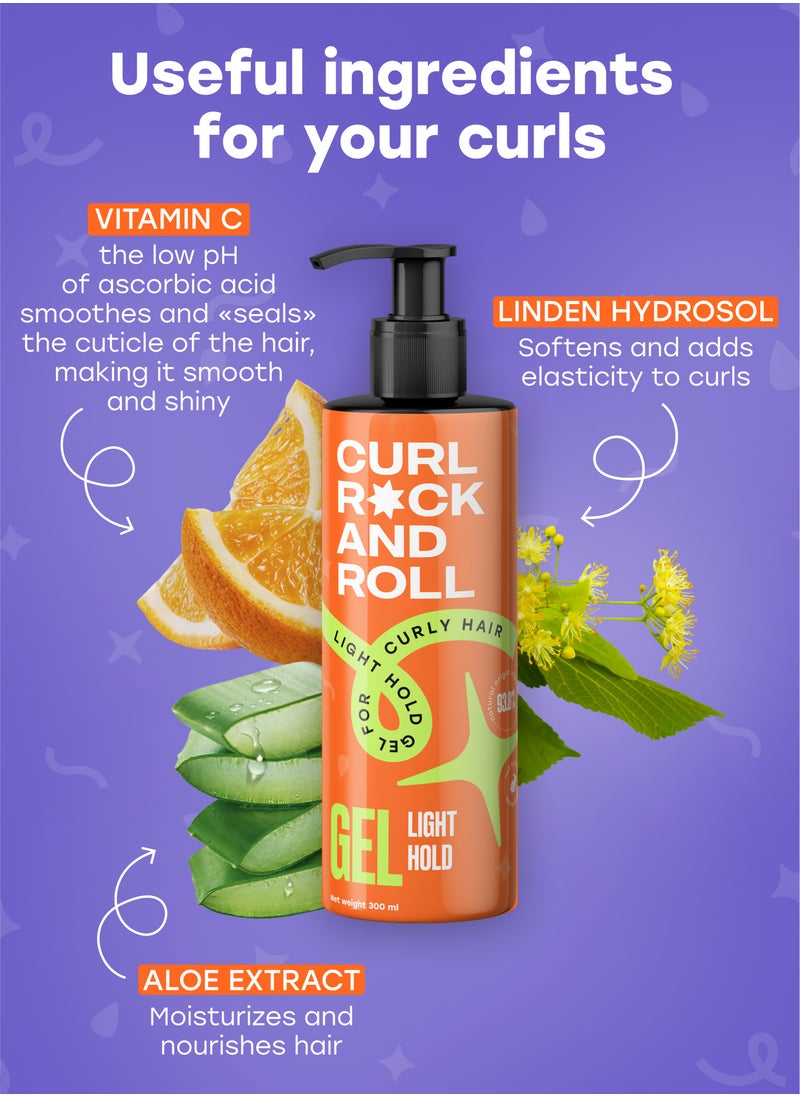 CURL ROCK AND ROLL Curl Rock and Roll Hair Styling Gel - Moisturizes and Nourishes - Paraben-Free & Sulfate-Free - Light Hold, 300 ml  - Image 5