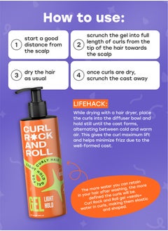 Curl Rock and Roll Hair Styling Gel - Moisturizes and Nourishes - Paraben-Free & Sulfate-Free - Light Hold, 300 ml - pzsku/Z07B6BEAF54228A29D8B2Z/45/_/1731258190/1a9612c9-1534-47e5-8d73-f5f09860ea03