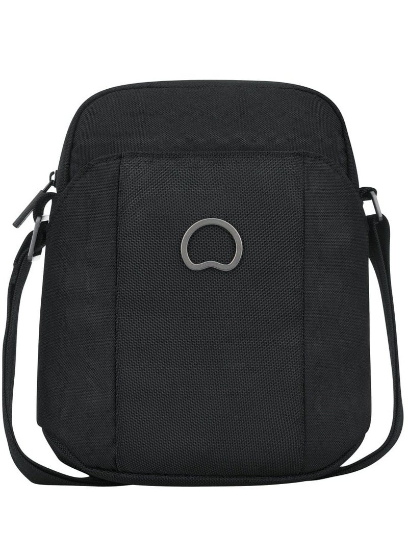 ديلسي _باريس حقيبة كروس بودي صغيرة عمودية بجيوب بيكبوس - أسود - Image 1