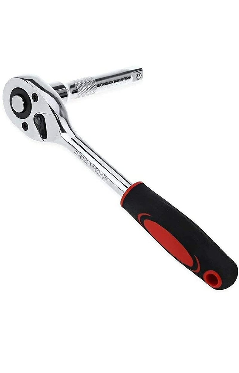 Inditrust طقم أدوات 12 في 1 مجموعة مفاتيح صمولة 1/2 كروم فاندوم تركيبة مفاتيح صمولة مع مفتاح ربط مجموعة أدوات إصلاح السيارات - نهاية مربعة ثابتة ونهاية سداسية - Image 5