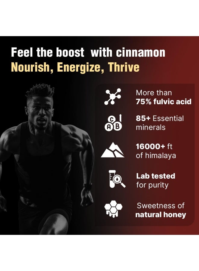 BARGAD Pure Himalayan Shilajit Sticks With Organic Honey & Cinnamon (30 Count) | Easy Single Use Shilajit Sticks | Boosts Energy & Immunity With 85+ Trace Minerals, 75%+ Fulvic Acid - Image 3