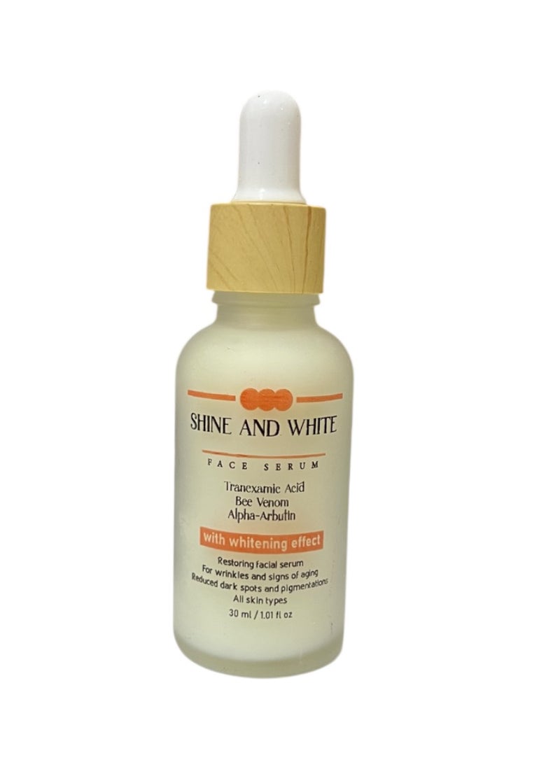 So Sandy Shine and white Face Serum - Bee Venom Serum 