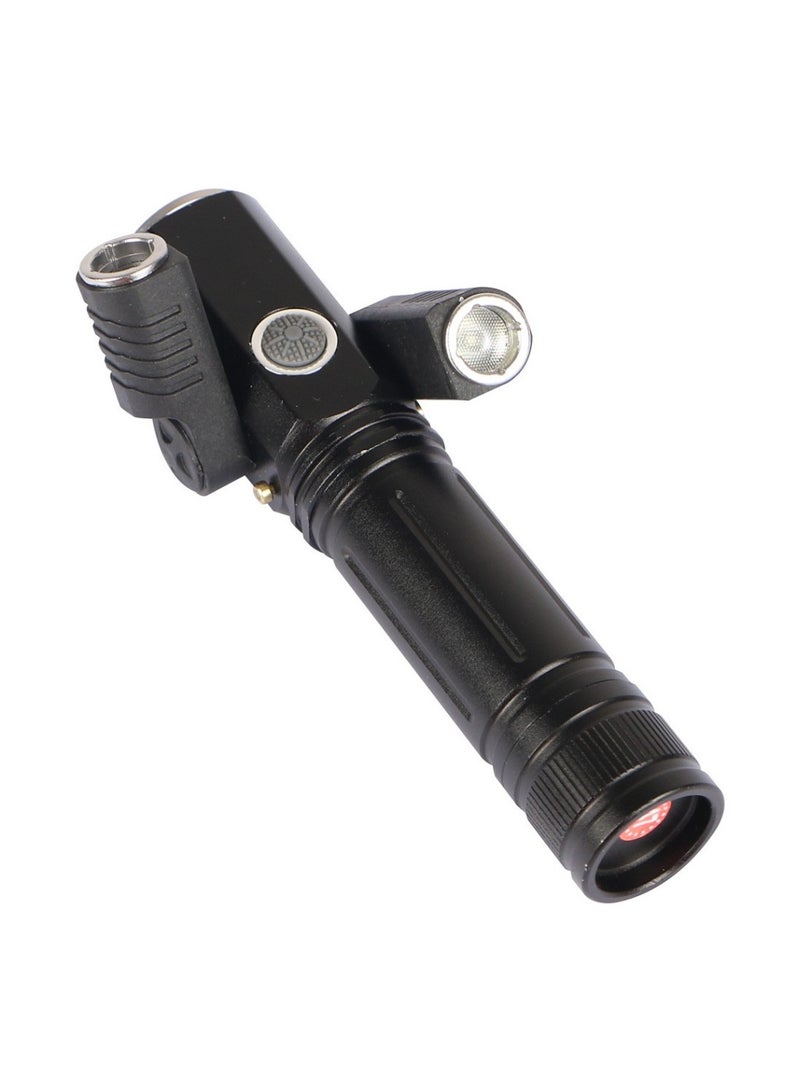 Rechargeable LED Flashlight –Black – Fixed Focus – 18650 Li‑ion 1200 mAh – Waterproof & Durable – Ideal for Camping, Hiking, Emergency - Image 2