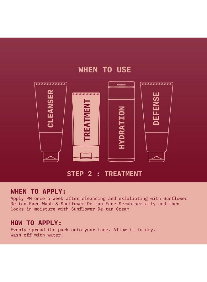 نينغن قناع الوجه لإزالة السمرة من عباد الشمس I فوائد الخيار والزعفران والزيتون I تم اختباره من قبل أطباء الجلدية I يزيل السمرة بفعالية I 100 جرام - Image 5