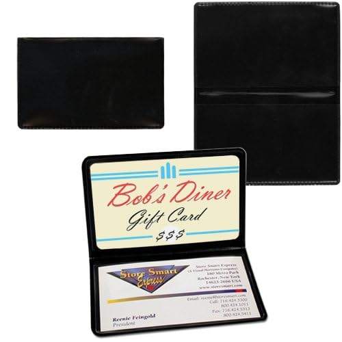 STORE SMART StoreSMART Black Folding Business Card Holders - 10 Pack - Polypropylene Plastic (RPP2915BK10) - Image 4
