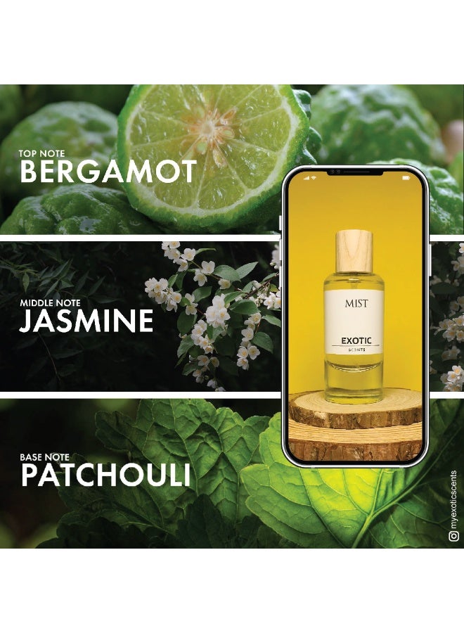 Exotic Scents Exotic Scents Mist Eau de Parfume - 60ml |Refreshing Fresh Floral Fragrance, Long Lasting  - Image 2