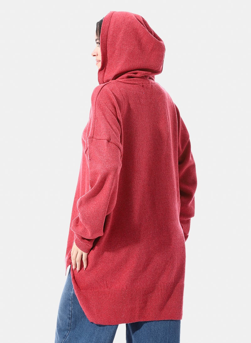 Andora Loose Fit Pullover With Chest Pattern - Image 3