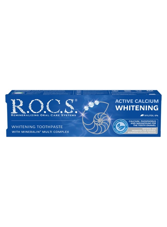 Rocs Toothpaste R.O.C.S. Active Calcium. WHITENING 94 g - Image 2