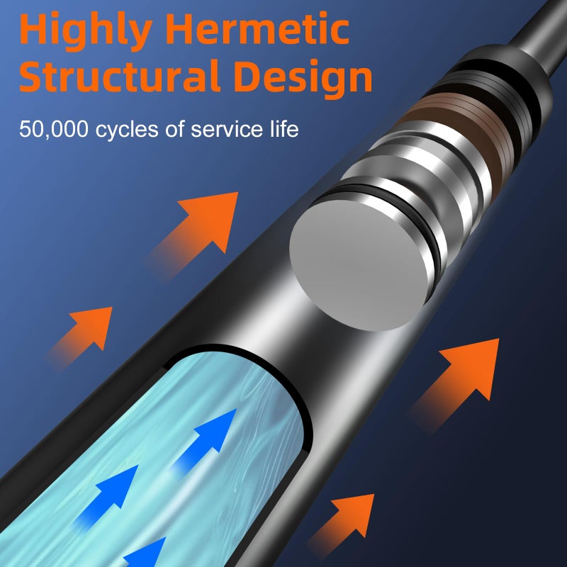 Euplokeer C16-02622 GSNI-5200-30 17in 28lb/125N Gas Shock Strut Lift Support for Leer are Camper Shell Window, 4423 Snugtop Truck Pickup Topper Door Cap Canopy Tool Box Lid, Pack of 2PCS - Image 5