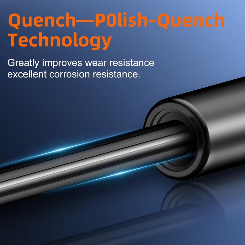 Euplokeer C16-02622 GSNI-5200-30 17in 28lb/125N Gas Shock Strut Lift Support for Leer are Camper Shell Window, 4423 Snugtop Truck Pickup Topper Door Cap Canopy Tool Box Lid, Pack of 2PCS - Image 3